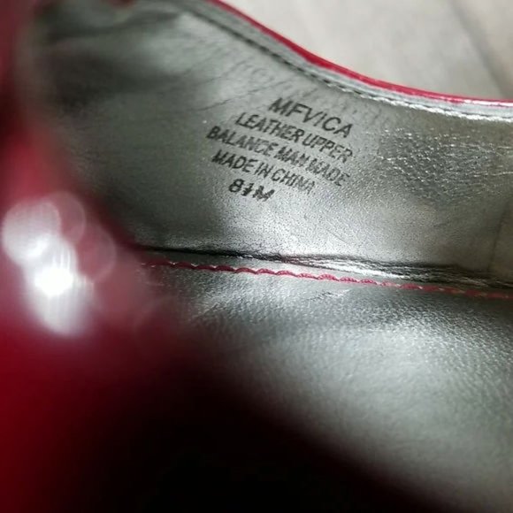 Marc Fisher Peep Toe Platform Pumps Size 8.5M Red Leather Uppers - Picture 5 of 8